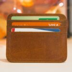 Credit cards in a wallet.